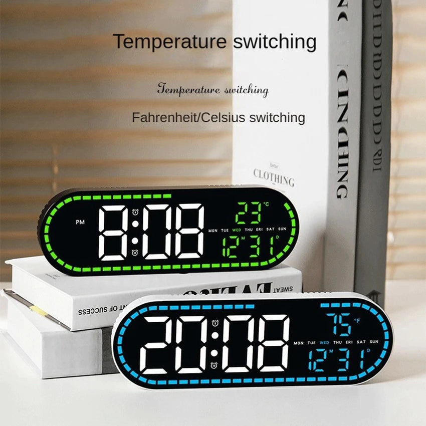A digital temperature switching device displaying 8:08 PM and 23°C on a black screen.