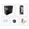A black keyless IC card smart drawer lock mechanism with a visible latch and mounting plate.