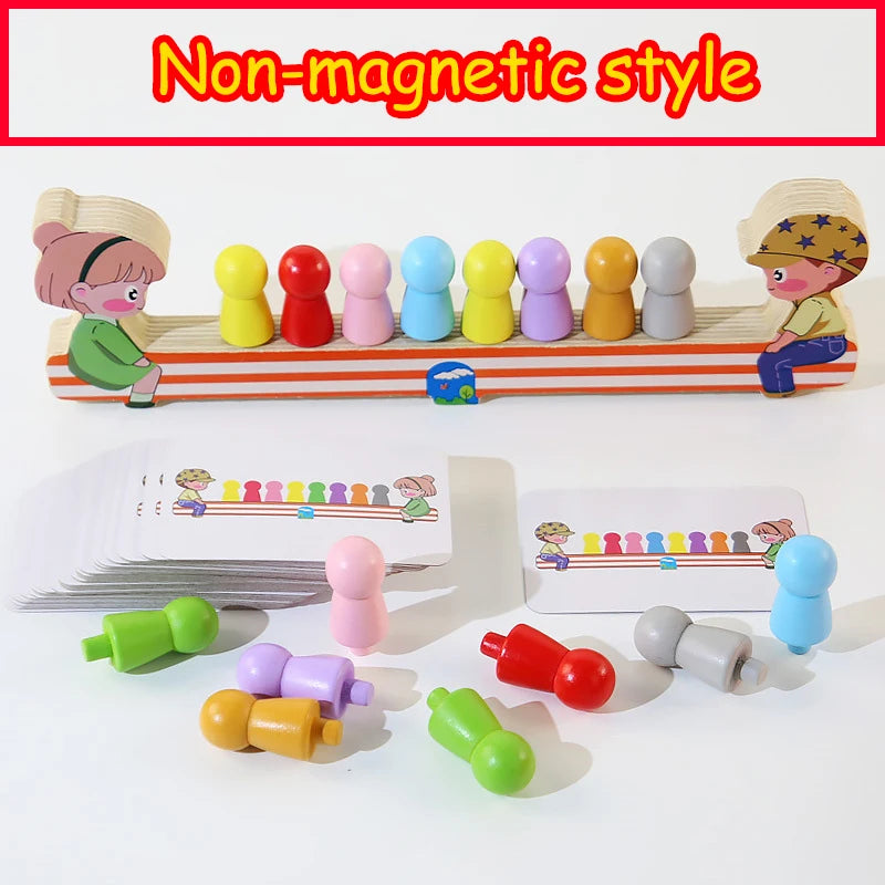A row of colorful, non-magnetic caterpillar-shaped puzzle pieces for children's learning.