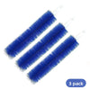 Tres cepillos extensibles para limpiar ventiladores de techo con cerdas azules suaves