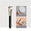 A set of precision face makeup brushes shown in various angles and close-ups.