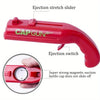 Red ejection stretch slider and switch for a Cap Gun style bottle opener tool