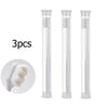 Three clear tubes of ultra-soft nano bristle toothbrushes for sensitive teeth