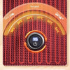 A close-up of a multi-protection safety escort for winter, showing a two-speed heating element with temperature markings.