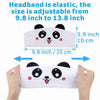 White panda cartoon animal elastic sleep headband with adjustable size