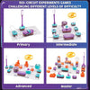 A set of electronic circuit experiments games with different difficulty levels including Primary, Intermediate, Advanced, and