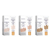 En rad med fem BB Tinted Care Primere i ulike nyanser, inkludert Ivory White og Wheat Color.