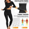 Black high elastic fabric leggings and top set for women with multi-layer fabric features