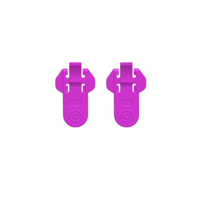 A pair of pink compact manual can openers.