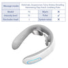 A white TENS Pulse neck and shoulder massager device shown from the side.