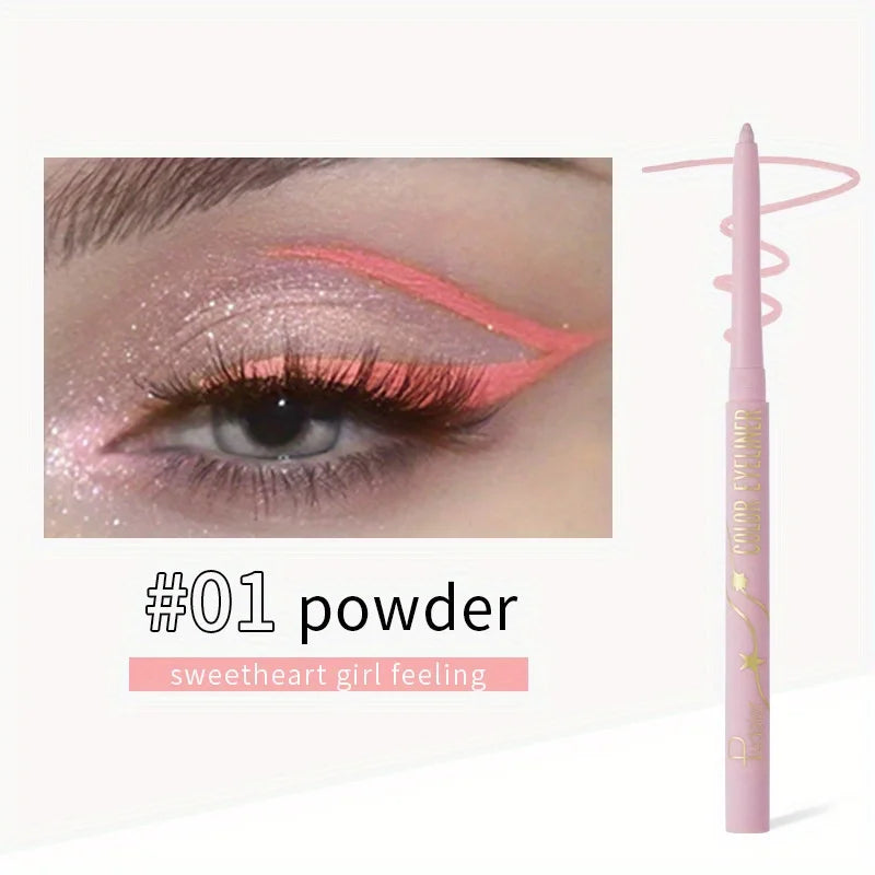 Tubo de sombra de ojos rosa en tono #01 con estilo coqueto
