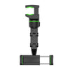 Black and green 360° rotatable multi-position phone mount for car, desk, and home