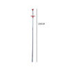 A long, thin drain snake tool with a red handle and silver shaft, measuring 160cm.