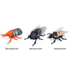 Three wind-up insect toys simulating a ladybug, bee, and beetle for kids