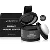 Veronni Enhance Hairline Powder product with black packaging and white powder visible.