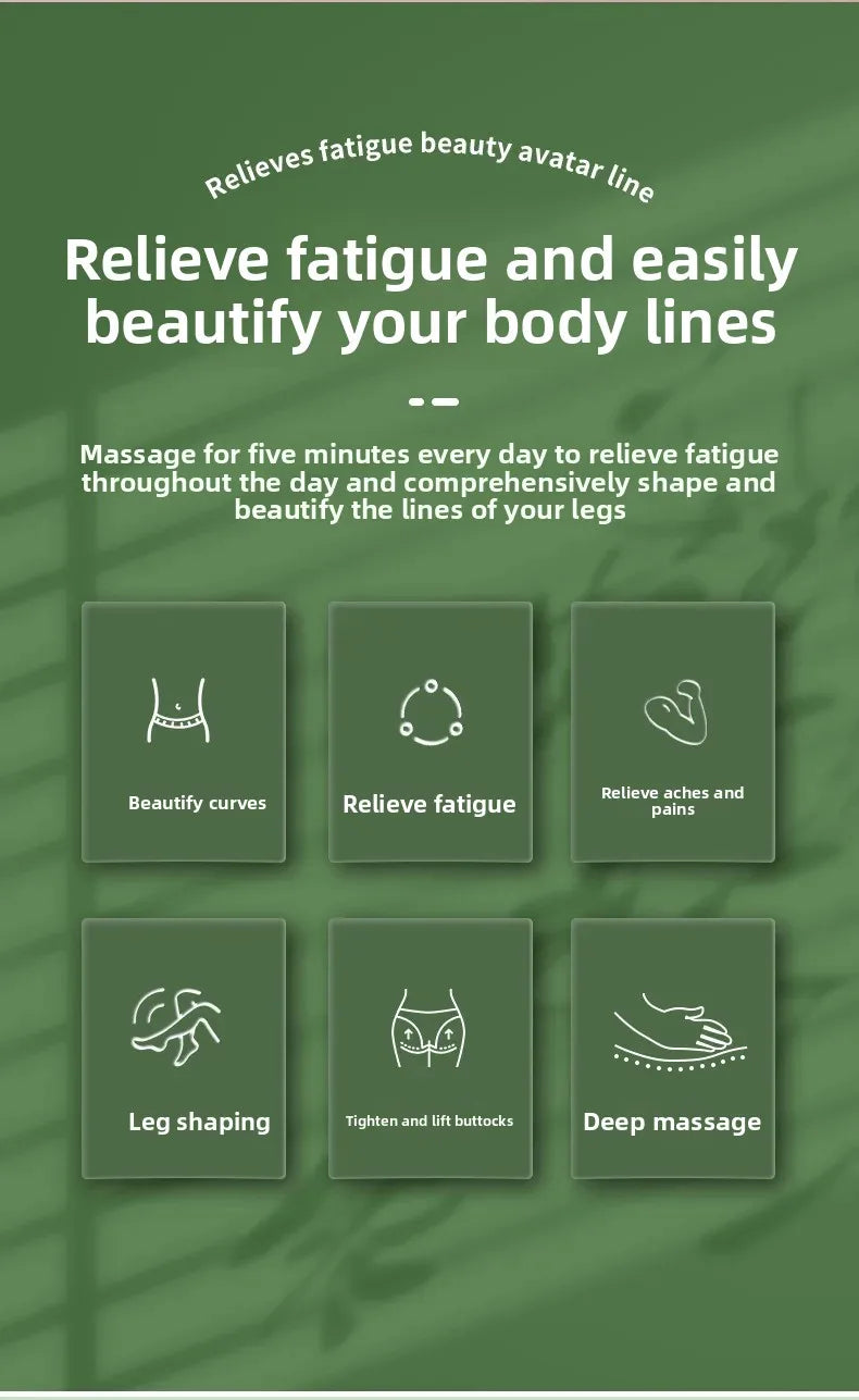 A set of massage tools for relieving fatigue and beautifying body lines, including tools for curves, fatigue relief, aches, p