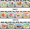 A set of wooden 3D dinosaur puzzles featuring various animals, insects, vehicles, and sea creatures.