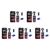 A set of three bottles of 3-in-1 Nano Ceramic Coating Spray for Cars with applicators and blue pads.