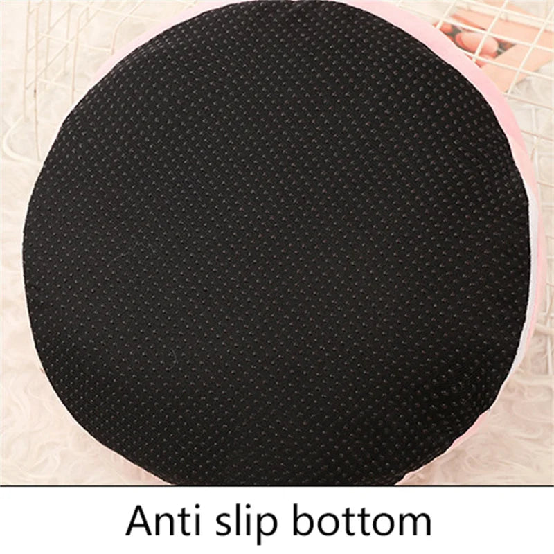 Black anti slip bottom foot warmer with a pink trim