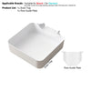 White drain tray and flow guide plate for washing machine filters