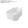 A white drain tray designed to catch water from a washing machine, suitable for LG and similar front-load models.