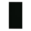 Un parche o pieza de material sólido negro rectangular