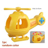 Yellow plastic marble run building blocks set with tracks and funnels