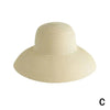A beige wide brim straw sun hat for women.