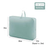 Bolsa de almacenamiento verde grande de 40x30x18 cm con autocierre y correas para hombro.