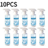 Ten bottles of blue clothing stain remover spray for fast-acting stain removal