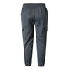 Dark gray men's casual cargo pants with a drawstring waist and multiple pockets