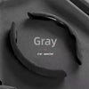 Gray suede leather steering wheel cover with Car Special label