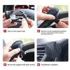 Guide étape par étape pour fixer une poignée de volant à rotation 360° avec des vis.