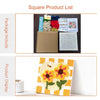 Lista cuadrada de productos con kits de bordado de punch needle, incluyendo diseños de gato y conejo.