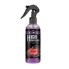 A black spray bottle of 3-in-1 high protection quick coating spray for cars