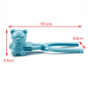Light blue duck-shaped rice mold used for making fun sushi and snowballs