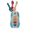 A musical car key toy with various colored plastic keys and a main body for toddlers.