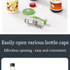 Stainless steel manual tool for easily opening various bottle caps and jars