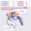 A pair of H62 TENS pulse massage and heating therapy heads for neck and shoulder muscle relief.