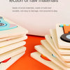 A stack of wooden 3D animal jigsaw puzzles with colorful pieces on an orange surface.