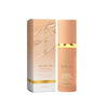 A light pink glass tube and box of EelHope foundation with a gold cap and label.
