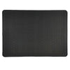 Black silicone stove protector mat designed for induction and glass-top cooktops