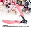 Pink and black one-step wire looping pliers for jewelry making with a handle and wire wrapping tool