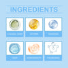 Ingredients list showing colloidal silver, glycerin, panthenol, aqua, hydroxyapatite, and theobromine.