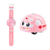 Pink ambulance spinning top race car with gyroscope action for kids