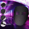 Black gesture-sensing LED face mask with various features like a soft sponge, switch button, Type-C port, and high quality fi