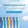 A set of Dolphin pose pencils in various colors and finishes for children's writing.