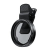 Black 52mm CPL polarizing filter with clip for smartphone photography