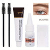 A kit containing a brow tint, eyelash tint, and developer for eyebrow and lash tinting.