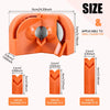 Orange portable diamond wheel drill bit sharpener for electric drills showing different diameter bits